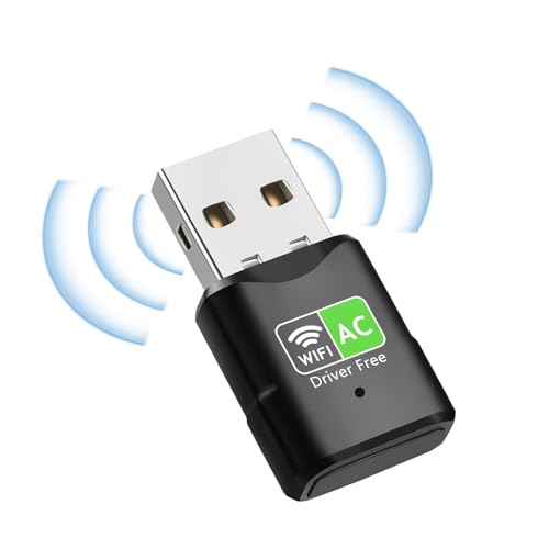 ARCELI WLAN Stick, USB WLAN Stick, Dual Band 650M WiFi Adapter (5.8GHz/2.4GHz) Wireless WLAN Adapter, WPA/WPA2-Verschlüsselung, für Windows Vista/XP/Win7/8/10/11 Plug & Play von ARCELI