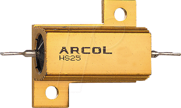 ARC HS25 100R F - Drahtwiderstand, axial, 25 W, 100 Ohm, 1% von ARCOL