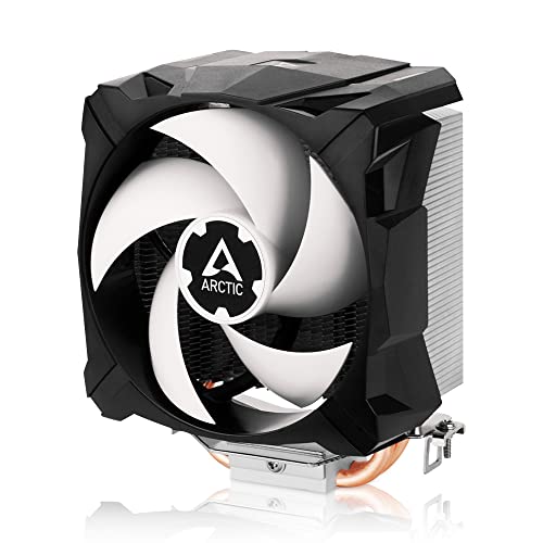 ARCTIC Freezer 7 X - Kompakter multikompatibler CPU Kühler, 100 mm PWM Fan, Intel & AMD kompatibel, Intel LGA1851 & LGA1700, 300–2000 RPM, voraufgetragene MX-4 Wärmeleitpaste von ARCTIC