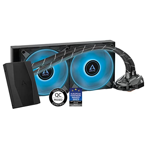 ARCTIC Liquid Freezer II 280 RGB (inkl. Controller) - Multi-kompatibler All-in-One CPU AIO Wasserkühler mit RGB, PWM-gesteuerte Pumpe, Lüftergeschwindigkeit: 200-1900 RPM, LGA1700 kompatibel von ARCTIC