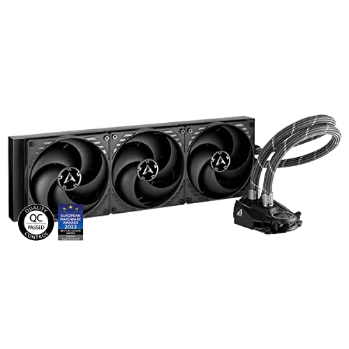 ARCTIC Liquid Freezer II 420 - Wasserkühlung PC, All-in-One CPU AIO Wasserkühler, Intel & AMD kompatibel, effiziente PWM-gesteuerte Pumpe, 200-1700 rpm, LGA1700 kompatibel - Schwarz von ARCTIC