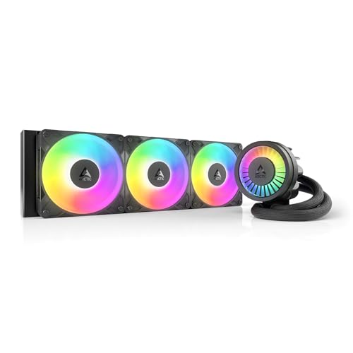 ARCTIC Liquid Freezer III Pro 360 A-RGB - Wasserkühlung PC, AIO CPU Wasserkühler, 3x120 mm, 38 mm Radiator, PWM-Pumpe, VRM-Lüfter, AMD AM5/AM4, Intel LGA1851/1700 Contact Frame - Schwarz von ARCTIC