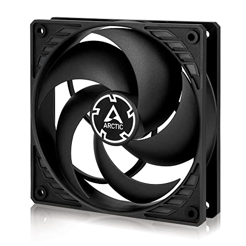 ARCTIC P12 Silent - PC Lüfter, 120 mm Gehäuselüfter optimiert für statischen Druck, Case Fan, besonders leise, 1050 rpm - Schwarz von ARCTIC