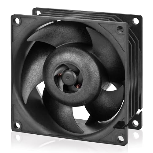 ARCTIC S8038-10K - Server Lüfter, 80x80x38 mm, 500-10000 rpm, PWM reguliert, 4-Pin Anschluss, 12 V DC - Schwarz von ARCTIC