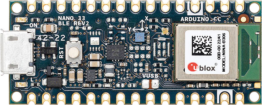 ARD NANO 33BLE2 - Arduino Nano 33 BLE Rev2, nRF52840, ohne Header von ARDUINO