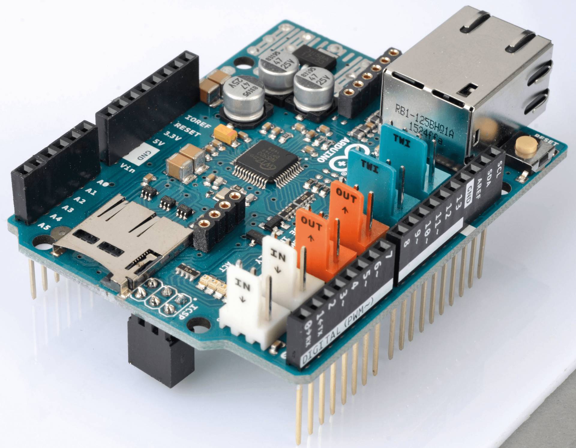 ARDUINO SHD ETH2 - Arduino Shield - Ethernet Shield 2, ohne PoE, W5500 von ARDUINO