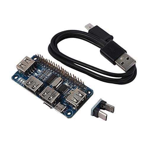 Brightassistant USB Hub Hat mit 4 Anschluss für 3/2 / W Erweiterungs Karte USB zu Uart für Serielles Debugging, Kompatibel mit USB 2.0 / 1.1 von AREPAS