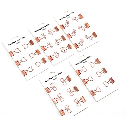ARFUKA 30 Stück Binderclips Foldback Klammern Mini-Binderclips 19mm Metallklammern Büroklammerklammer Vielzweckklammer Büro Dokumenten Clips von ARFUKA