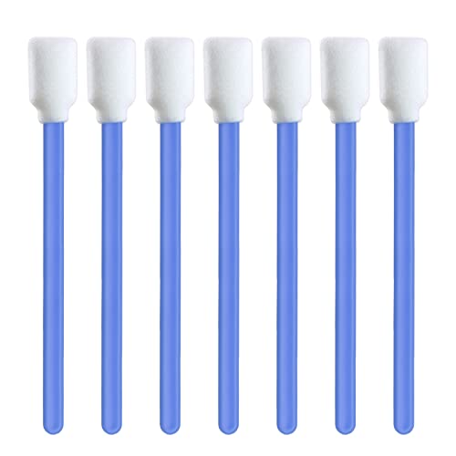 200 Stück Reinigungsstäbchen, Schaumreinigungstupfer, Reinigungstupfer, Reinigung Schwamm Wattestäbchen（Hellblau）, für Tintenstrahl Druckkopfreiniger, Kamera, Linsen Reinigung,Optische Ausrüstung von ARGOMAX