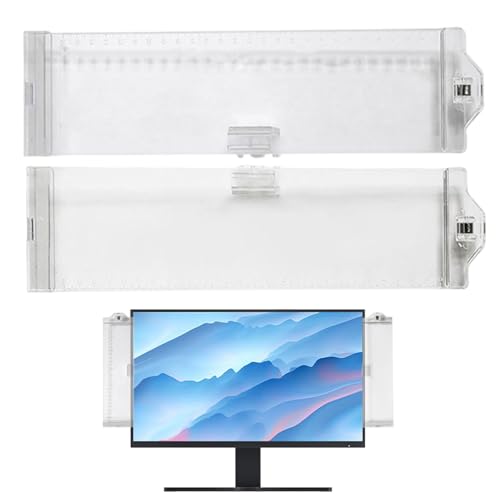 Monitor-Memoboard, Memo-Display-Seitenteil – 2 multifunktionale Memo-Display-Seitenteile, klare Computer-Seitenwand für den Arbeitsplatz Monitor-Memoboard, Memo-Display-Seitenteil – 2 multifunktionale Memo-Display-Seitenteile, klare Computer-Seitenwand für den Arbeitsplatz von ARIOU
