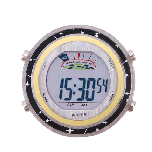 Motorrad-Uhr, wasserdichtes Fahrrad, Stick-Mount-Digitaluhr für Auto, , kompakt, leuchtend, kompatibel mit Elektrofahrzeugen, Armaturenbrett-Zubehör Motorrad-Uhr, wasserdichtes Fahrrad, Stick-Mount-Digitaluhr für Auto, , kompakt, leuchtend, kompatibel mit Elektrofahrzeugen, Armaturenbrett-Zubehör von ARIOU