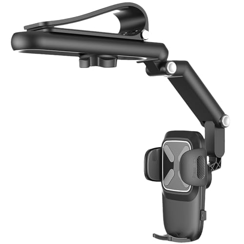 Multifunktionale Kfz-Halterung mit Clip, Sonnenblenden-Handyhalterung, multifunktionale KFZ-Handyhalterung, um 360 Grad verstellbar, drehbare Halterung, Handyhalterung, Anti-Shake-Handyhalter Multifunktionale Kfz-Halterung mit Clip, Sonnenblenden-Handyhalterung, multifunktionale KFZ-Handyhalterung, um 360 Grad verstellbar, drehbare Halterung, Handyhalterung, Anti-Shake-Handyhalter von ARIOU