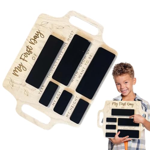 Schild aus Holz, wiederverwendbar, 22,9 x 30,5 cm, für den ersten Schultag – Schild für Kindergarten oder Schule, Kindergarten-Schulbedarf Schild aus Holz, wiederverwendbar, 22,9 x 30,5 cm, für den ersten Schultag – Schild für Kindergarten oder Schule, Kindergarten-Schulbedarf von ARIOU