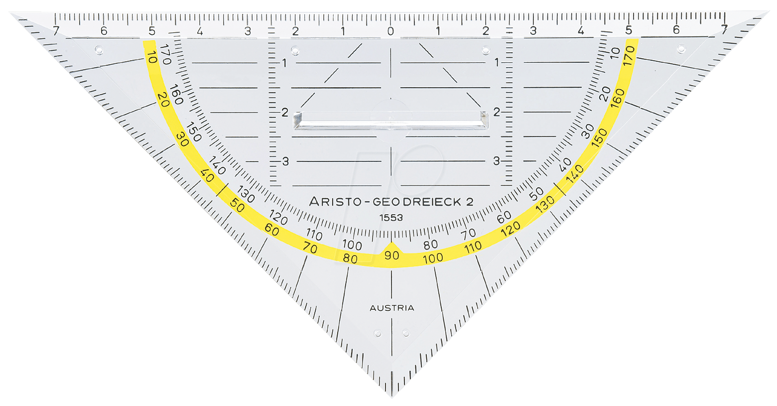 AR 1553 - Geodreieck, Hypotenuse-Länge 160 mm, mit Griff von ARISTO