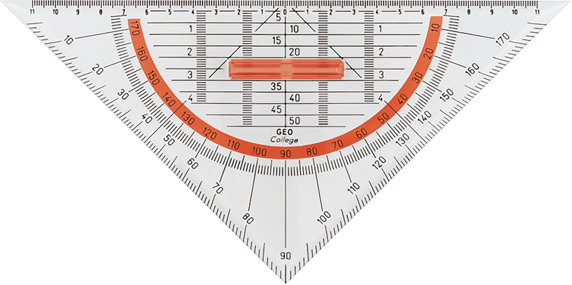 AR 23008 - Geometriedreieck, Hypotenuse-Länge 250 mm, College von ARISTO