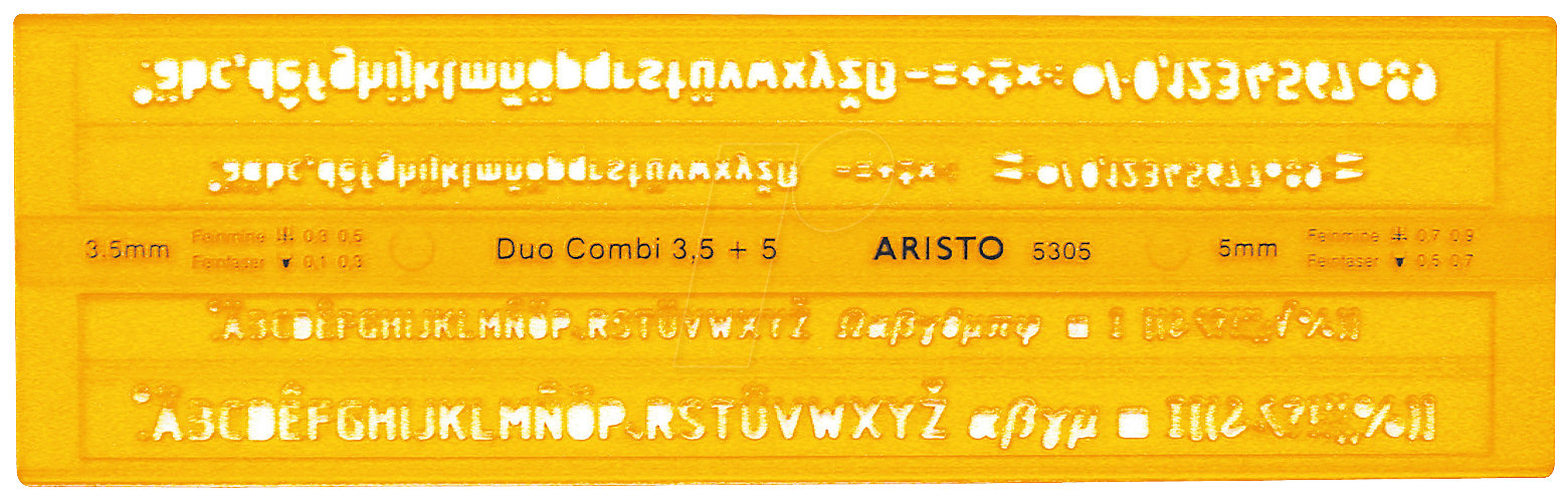 AR 5305 - ISONORM-Schriftenschablone von ARISTO