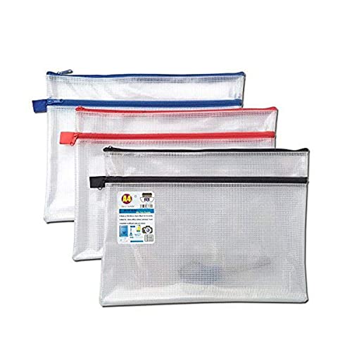 12 x A4 + Twin Pocket Tuff Tasche Schule Wasserdicht Storage stark Federmappe mit Zip Wallet (360 x 260 mm) von ARK