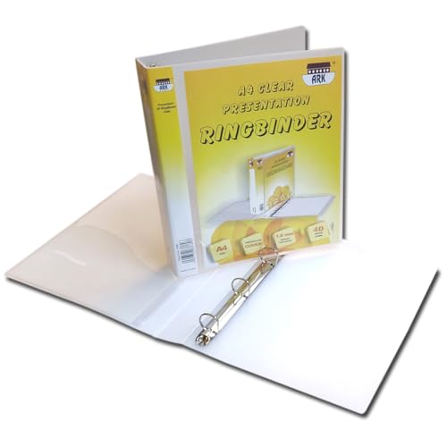 ARK Präsentationsringbuch, A4, 4D-Ring, 25 mm, hochwertig, transparent (1) von ARK
