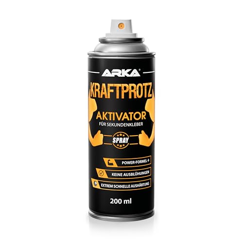 Aktivator Spray 200ml – KRAFTPROTZ Aushärtungsbeschleuniger für Sekundenkleber, blitzschnelle Aushärtung in 1-4 Sekunden, extra stark für perfekte Klebeergebnisse, ideal für Heimwerker & Profis Aktivator Spray 200ml – KRAFTPROTZ Aushärtungsbeschleuniger für Sekundenkleber, blitzschnelle Aushärtung in 1-4 Sekunden, extra stark für perfekte Klebeergebnisse, ideal für Heimwerker & Profis von ARKA