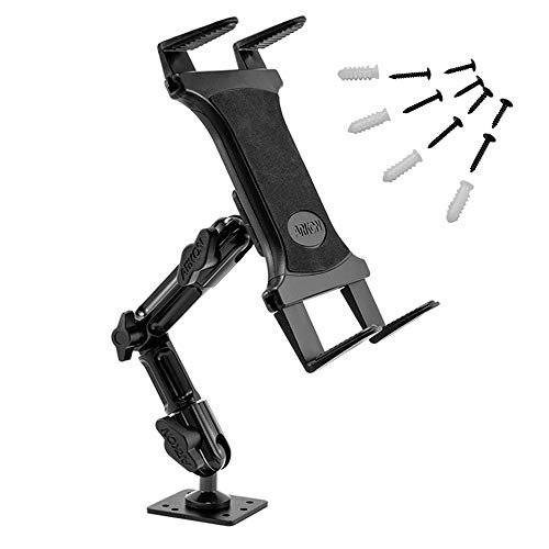 ARKON Robuste Tablet-Halterung mit verstellbarem Arm für Tischplatten, Autos, Fahrzeuge, Wände, kompatibel mit Apple iPad und Samsung Tablets von ARKON