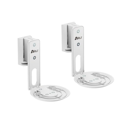 ARLI 2X Wandhalterung für Sonos Era 100 – Wandhalter neigbar drehbar schwenkbar – Integriertes Kabelmanagement – Stabil & einfach zu montieren – Paar Weiss von ARLI