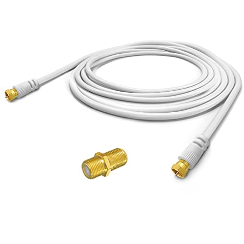 ARLI 2m HD Sat Verlängerungskabel – max. 135 dB 5-fach geschirmt | vergoldete F-Stecker mit F-Verbinder | DVB-S/S2 DVB-T/T2 DVB-C/C2 4K 8K I Anschlusskabel HD Satkabel von ARLI