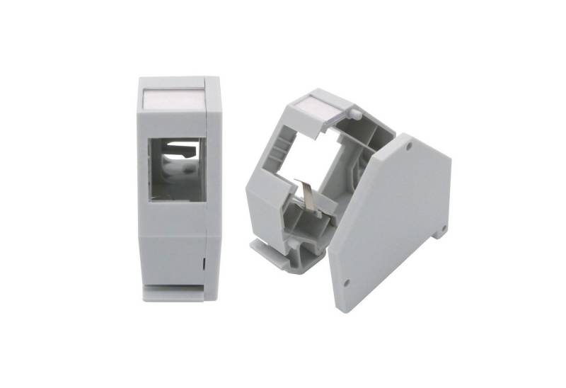 ARLI 2x Hutschienenadapter für RJ45 Keystone Modul Netzwerk-Adapter, Halter Adapter für Hutschiene von ARLI