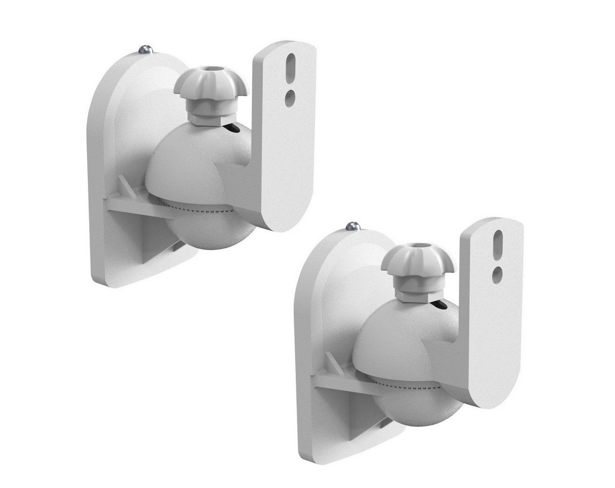 ARLI 2x Wandhalter für Lautsprecher weiss Lautsprecher-Wandhalterung, (2-tlg., Wandhalter für Lautsprecher, Universal Wandhalterung Boxen Wand Halter Halterung) von ARLI
