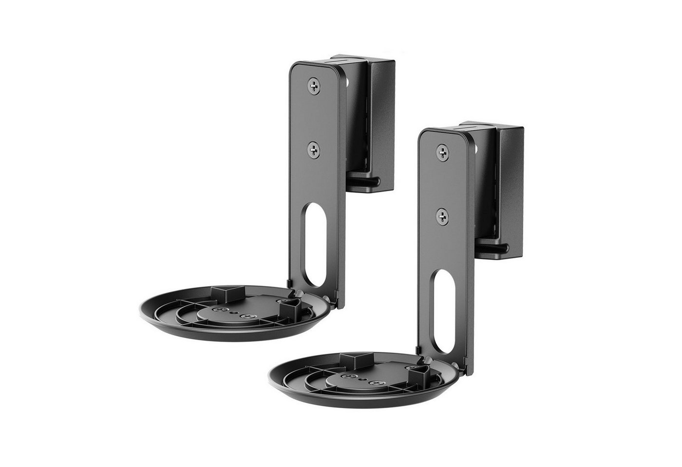 ARLI 2x Wandhalter für SONOS Lautsprecher Lautsprecher-Wandhalterung, (1-tlg., Era 100 Boxen Halter Wandhalterungen Halterung Schwarz) von ARLI