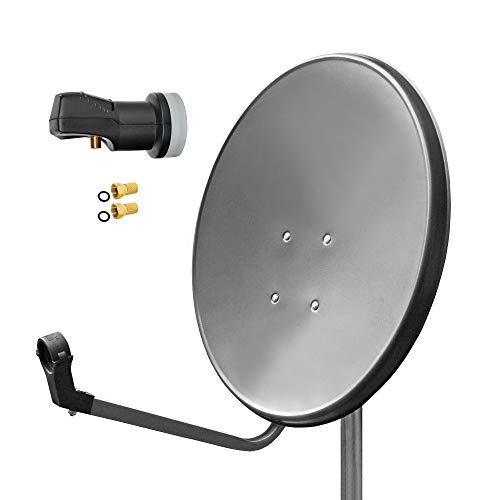 ARLI 60cm HD Sat Anlage Digital Single LNB + 2 F-Stecker 1 Teilnehmer Antenne Set UHD 4K FullHD ARLI 60cm HD Sat Anlage Digital Single LNB + 2 F-Stecker 1 Teilnehmer Antenne Set UHD 4K FullHD von ARLI