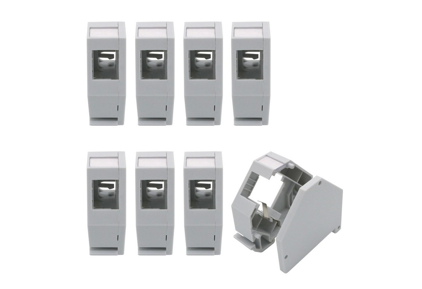 ARLI 8x Hutschienenadapter für RJ45 Keystone Netzwerk-Adapter, Modul Halter Adapter für Hutschiene ARLI 8x Hutschienenadapter für RJ45 Keystone Netzwerk-Adapter, Modul Halter Adapter für Hutschiene von ARLI