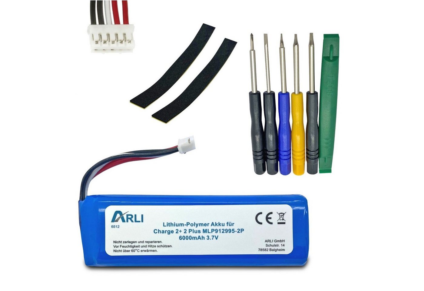 ARLI Akku passend JBL Charge 2+ 2 Plus MLP912995-2P Li-Polymer Batterie Akku von ARLI