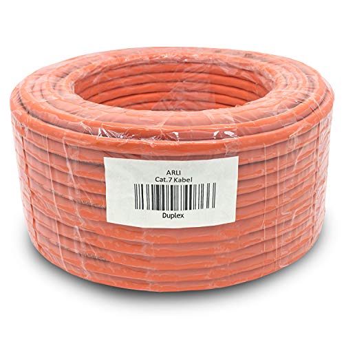 ARLI CAT 7 Verlegekabel duplex 50m Netzwerkkabel CAT.7 twin LAN Halogenfrei Installationskabel SFTP CAT7 PIMF Kabel Netzwerk Verkabelung Datenkabel AWG23/1 Gigabit Kupfer Ethernet Klasse F 50 m ARLI CAT 7 Verlegekabel duplex 50m Netzwerkkabel CAT.7 twin LAN Halogenfrei Installationskabel SFTP CAT7 PIMF Kabel Netzwerk Verkabelung Datenkabel AWG23/1 Gigabit Kupfer Ethernet Klasse F 50 m von ARLI