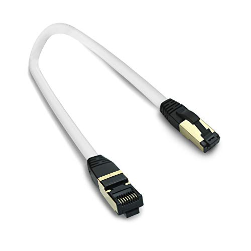 ARLI Cat 8 Netzwerkkabel - Cat 8.1 Patchkabel 0,5 m 2000 MHz 40 Gbit 40000 Mbit Gigabit Ethernet LAN Kabel S FTP Schirmung mit Feldkonfektionierbarem RJ 45 Stecker Halogenfrei AWG 26 0,5m von ARLI