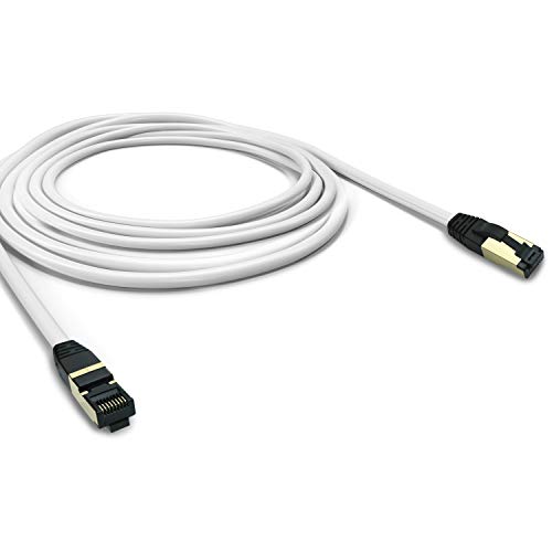 ARLI Cat 8 Netzwerkkabel - Cat 8.1 Patchkabel 1 m 2000 MHz 40 Gbit 40000 Mbit Gigabit Ethernet LAN Kabel S FTP Schirmung mit Feldkonfektionierbarem RJ 45 Stecker Halogenfrei AWG 26 1m von ARLI