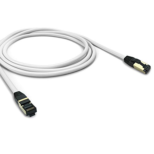 ARLI Cat 8 Netzwerkkabel - Cat 8.1 Patchkabel 3 m 2000 MHz 40 Gbit 40000 Mbit Gigabit Ethernet LAN Kabel S FTP Schirmung mit Feldkonfektionierbarem RJ 45 Stecker Halogenfrei AWG 26 3m von ARLI