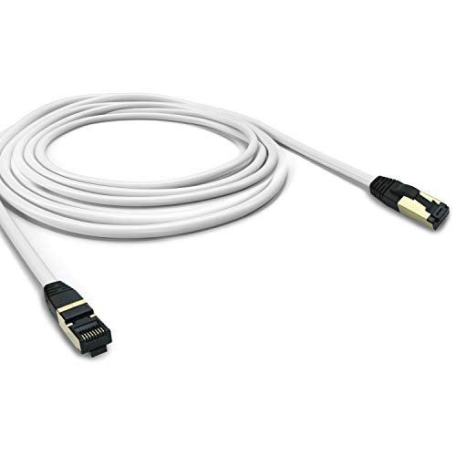 ARLI Cat 8 Netzwerkkabel: Cat8.1 Patchkabel 5m RJ45 S/FTP halogenfrei weiß 5 m Netzwerk Patch LAN Kabel Datenkabel bis zu 2000MHz / 40 Gbit / 40000 Mbit ARLI Cat 8 Netzwerkkabel: Cat8.1 Patchkabel 5m RJ45 S/FTP halogenfrei weiß 5 m Netzwerk Patch LAN Kabel Datenkabel bis zu 2000MHz / 40 Gbit / 40000 Mbit von ARLI