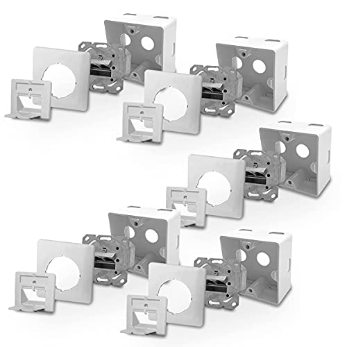 ARLI Cat6a Netzwerkdose Netzwerk Dose 5x Cat 6 a 2x RJ45 Port voll geschirmt Metalldurchgussgehäuse Aufputz Unterputz Cat7 Kabel ARLI Cat6a Netzwerkdose Netzwerk Dose 5x Cat 6 a 2x RJ45 Port voll geschirmt Metalldurchgussgehäuse Aufputz Unterputz Cat7 Kabel von ARLI