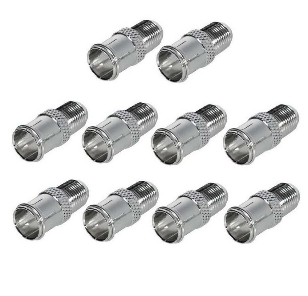 HD Schnellstecker Prüfstecker F Quick auf F Buchse Kabel Sat Adapter F-Stecker Kupplung auf F-Quick Schnellstecker Sat F-Quickstecker für Koaxialkabel Antennenkabel 4k UHD Kabelzubehör, (10-tlg) HD Schnellstecker Prüfstecker F Quick auf F Buchse Kabel Sat Adapter F-Stecker Kupplung auf F-Quick Schnellstecker Sat F-Quickstecker für Koaxialkabel Antennenkabel 4k UHD Kabelzubehör, (10-tlg) von ARLI