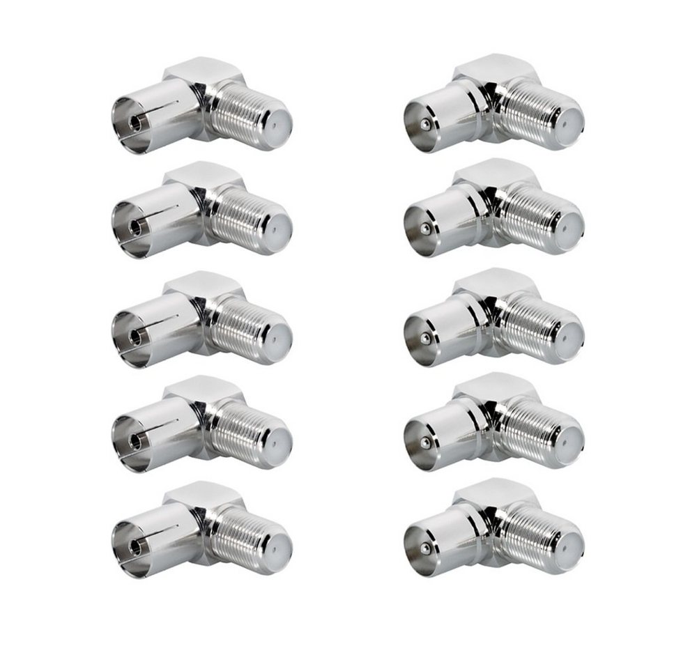 ARLI HD TV Adapter IEC 9,5 mm 10 Winkeladapter 5x Buchse 5x Stecker 4K Kabelzubehör ARLI HD TV Adapter IEC 9,5 mm 10 Winkeladapter 5x Buchse 5x Stecker 4K Kabelzubehör von ARLI