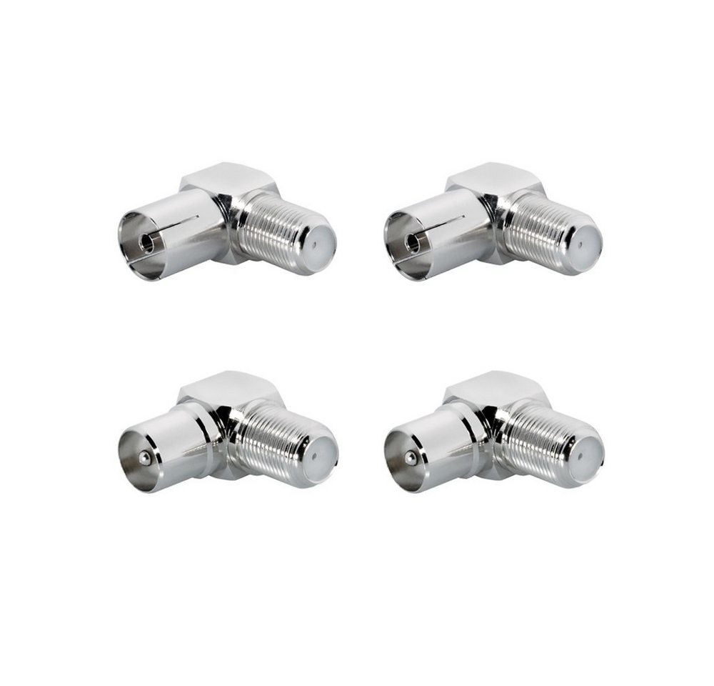 ARLI HD TV Winkeladapter IEC 9,5 mm 2x Buchse Kupplung + 2x Stecker Sat 4K Kabelzubehör ARLI HD TV Winkeladapter IEC 9,5 mm 2x Buchse Kupplung + 2x Stecker Sat 4K Kabelzubehör von ARLI