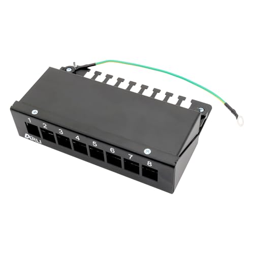 ARLI Patchpanel für Keystone Module – 8-Port Patchfeld Gehäuse Schwarz – Kompatibel mit USB, HDMI, RJ-45 & Mehr – Einfache Snap-In Montage – 1HE – Inkl. Kabelbinder & Montagematerial ARLI Patchpanel für Keystone Module – 8-Port Patchfeld Gehäuse Schwarz – Kompatibel mit USB, HDMI, RJ-45 & Mehr – Einfache Snap-In Montage – 1HE – Inkl. Kabelbinder & Montagematerial von ARLI