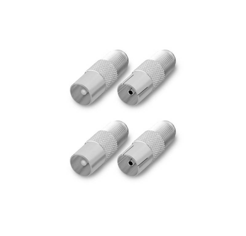 ARLI TV Adapter IEC 9,5 mm 2x Buchse + 2x Stecker Antenne Sat Kabel 4K Kabelzubehör von ARLI