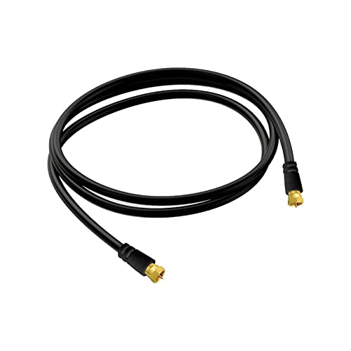 ARLI 2m HD Sat TV Anschlusskabel schwarz – max. 135 dB 5-fach geschirmt | vergoldete F-Stecker | DVB-S/S2 DVB-T/T2 DVB-C/C2 4K 8K HDTV Antennenkabel ARLI 2m HD Sat TV Anschlusskabel schwarz – max. 135 dB 5-fach geschirmt | vergoldete F-Stecker | DVB-S/S2 DVB-T/T2 DVB-C/C2 4K 8K HDTV Antennenkabel von ARLI