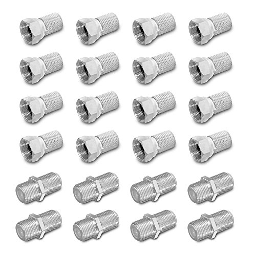 HD F Stecker 7 - 7,4 Verbinder Verbindungsset 16 x F - Stecker 8 x F-Verbinder Verbindung Sat Kabel Kupplung Buchse Anlagen Koax 4K ARLI 16 Stück Stecker 8 Verbinder UHD 4K ARLI von ARLI