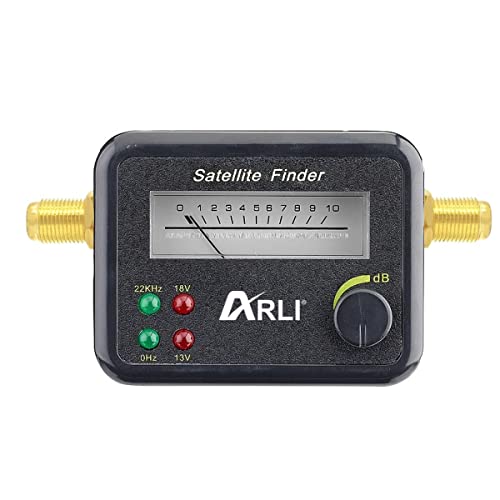 HD Satfinder Digital Sat Finder Satelliten mit Pegelanzeige Signal zum Ausrichten von Satelliten-Antennen vergoldet HD Camping Wohnwagen Boot ARLI von ARLI