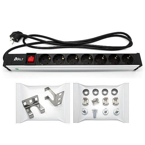 Steckdosenleiste Netzwerkschrank 19 Zoll Serverschrank Universal Aluminium 7 Fach Schalter Schutz Steckdose 19" Server Rack EDV Box Gehäuse 1HE 1U ARLI Steckdosenleiste Netzwerkschrank 19 Zoll Serverschrank Universal Aluminium 7 Fach Schalter Schutz Steckdose 19" Server Rack EDV Box Gehäuse 1HE 1U ARLI von ARLI