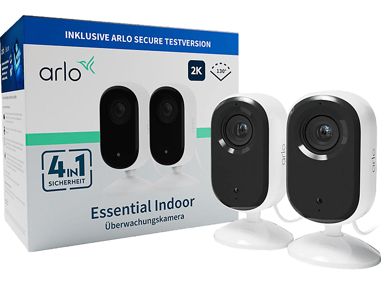 ARLO 2er Pack Essential 2K Indoor, Überwachungskamera ARLO 2er Pack Essential 2K Indoor, Überwachungskamera von ARLO