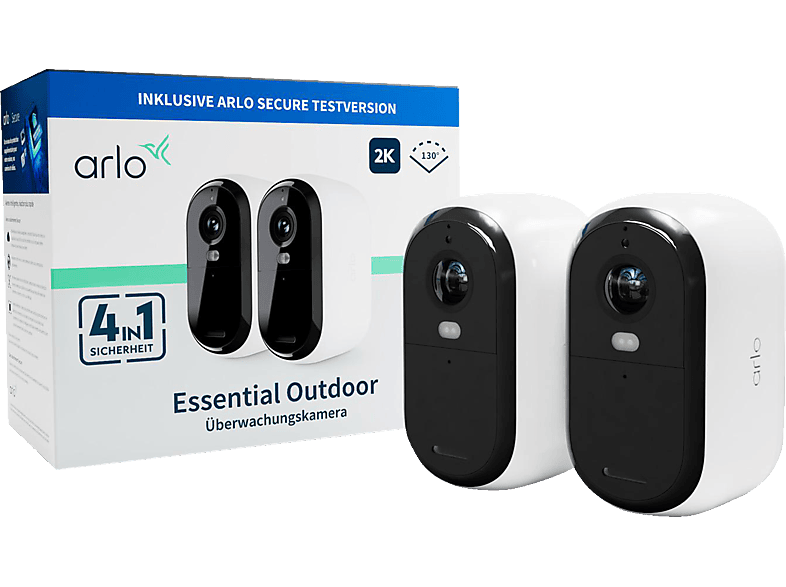 ARLO 2er-Pack Essential 2K Outdoor, Überwachungskamera ARLO 2er-Pack Essential 2K Outdoor, Überwachungskamera von ARLO