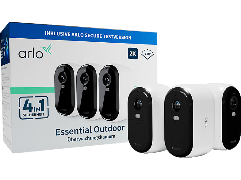 ARLO 3er-Pack Essential 2K Outdoor, Überwachungskamera von ARLO